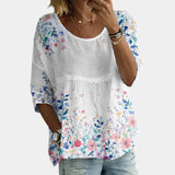 Laure | Blouse Brodée de Fleurs