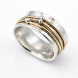 Shine | bague en argent doré vintage