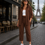 Pétronille | Ensemble léger chemise et pantalon