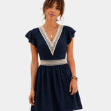 Hava | Robe courte à décolleté en V
