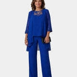 Adalie | Ensemble pantalon, blouse et manteau assortis