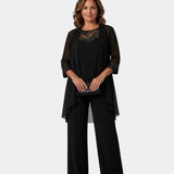 Adalie | Ensemble pantalon, blouse et manteau assortis