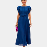 Wiam | Robe maxi plissée élégante