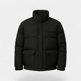 Doudoune homme col montant coton mélangé – raffiné, chaud, coupe technique