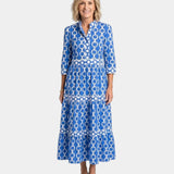 Yamina | Robe midi à manches