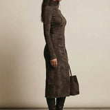 Sara | Robe Midi en Velours