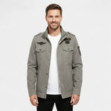 Veste cargo homme en coton style militaire – robuste, raffinée, silhouette quotidienne
