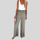 Rose | Pantalon détendu taille haute
