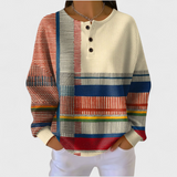 Marlene - Pull à motif rayures multicolores
