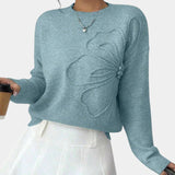 Alma | Pull à Fleurs Tricoté