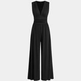Sultana | Combinaison sans manches à jambes larges chic