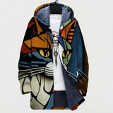 Berta | Veste à motif abstrait et motif de chat