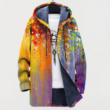 Gerlinde | Manteau à éléments artistiques abstraits
