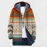 Wilhelmine | Manteau rayé automnal