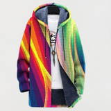Elvira | Veste à rayures arc-en-ciel