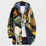 Rotraud | Veste à motif géométrique de chat
