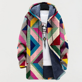 Frida | Veste à motif géométrique artistique