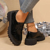 Velona | Derbies Contemporaines en Cuir Verni