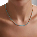 Valérie | Collier Vintage en Pierre Turquoise Dorée