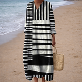 Justine | Robe Géométrique Élégante