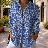 Coralie | Blouse Jardin Bleu