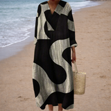 Annette | Robe Géométrique Élégante