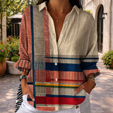 Priscille | Blouse à Motif Artistique