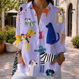 Florence | Blouse Chiens Joueurs