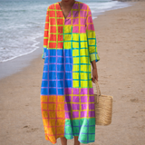 Chantal | Robe Géométrique Élégante