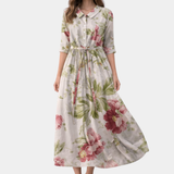 Vivienne | Robe fleurie classique et élégante