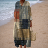 Julie | Robe Géométrique Élégante