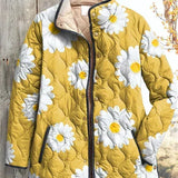 Wanda – Doudoune matelassée à motif marguerites