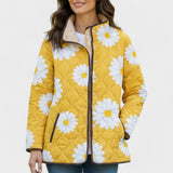 Wanda – Doudoune matelassée à motif marguerites