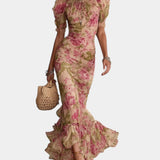 Florelle | Robe longue roses vintage