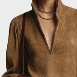 Robe mini à col roulé