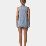 Erell | Ensemble short avec blouse en denim