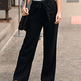 Ida | Pantalon relax femme à cordon et taille élastique