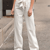 Ida | Pantalon relax femme à cordon et taille élastique