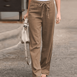Ida | Pantalon relax femme à cordon et taille élastique
