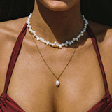 Capucine | Ensemble de Perles Dorées et Choker