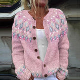 SOFIE | CARDIGAN TRICOT ROSE