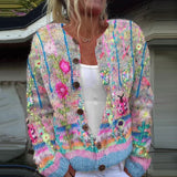 LENA | GILET ÉLÉGANT IMPRIMÉ FLORAL