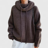 Marie | Pull Douillet avec Col Haut et Capuche
