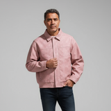 Veste Homme Cuir – Fermeture Zippée Coupe Décontractée