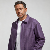 Veste Homme Cuir – Fermeture Zippée Coupe Décontractée