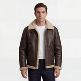 Veste Homme Doublée Polaire Laine d’Agneau – Coupe Décontractée