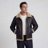 Veste Homme Doublée Polaire Laine d’Agneau – Coupe Décontractée