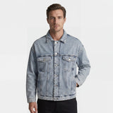 Veste Homme Denim Coton Mélangé – Coupe Relaxed Fit