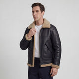 Veste Homme Doublée Polaire Laine d’Agneau – Coupe Décontractée