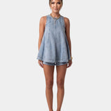 Erell | Ensemble short avec blouse en denim